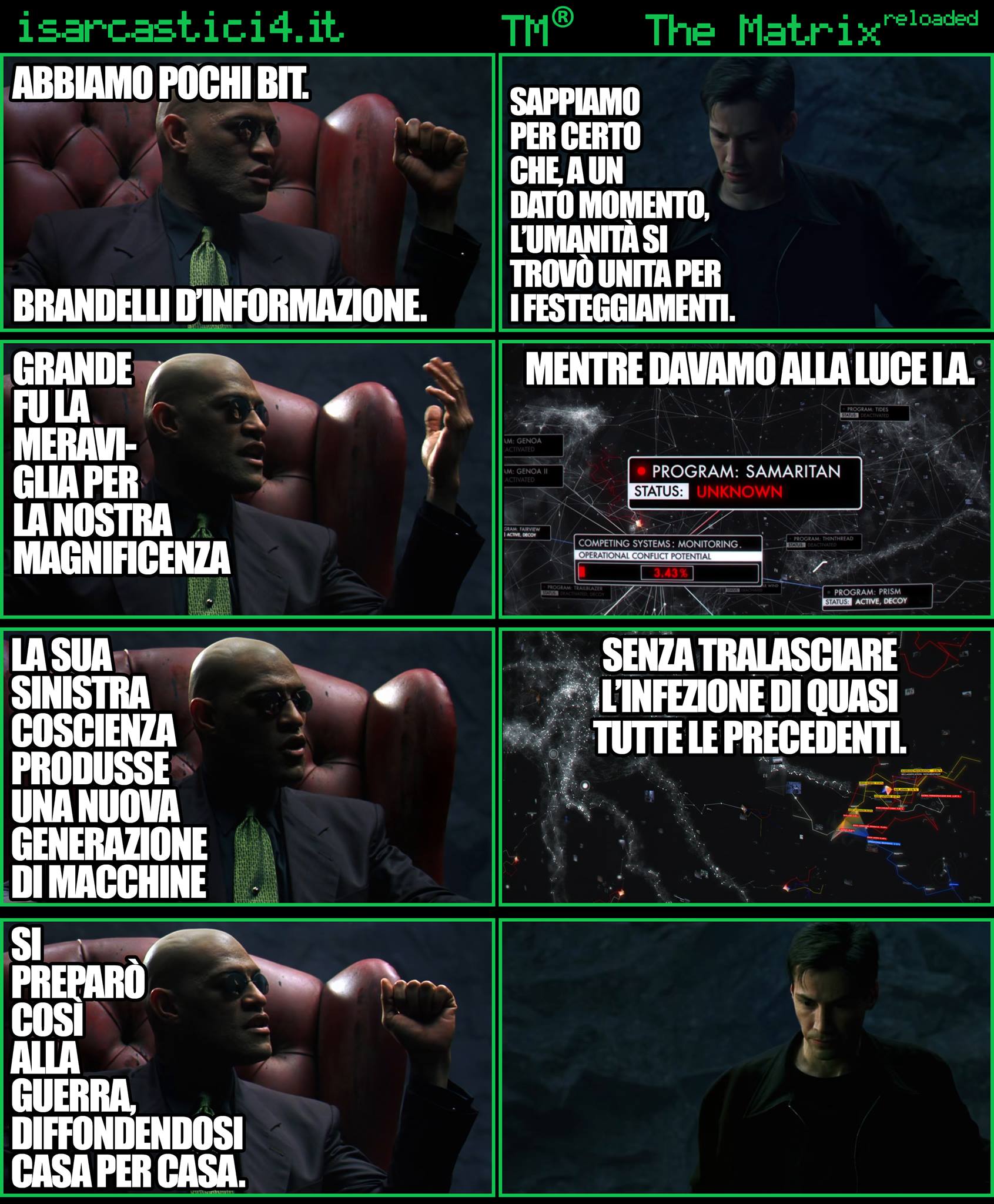 TMR - The Matrix Reloaded - La parodia a fumetti di Matrix