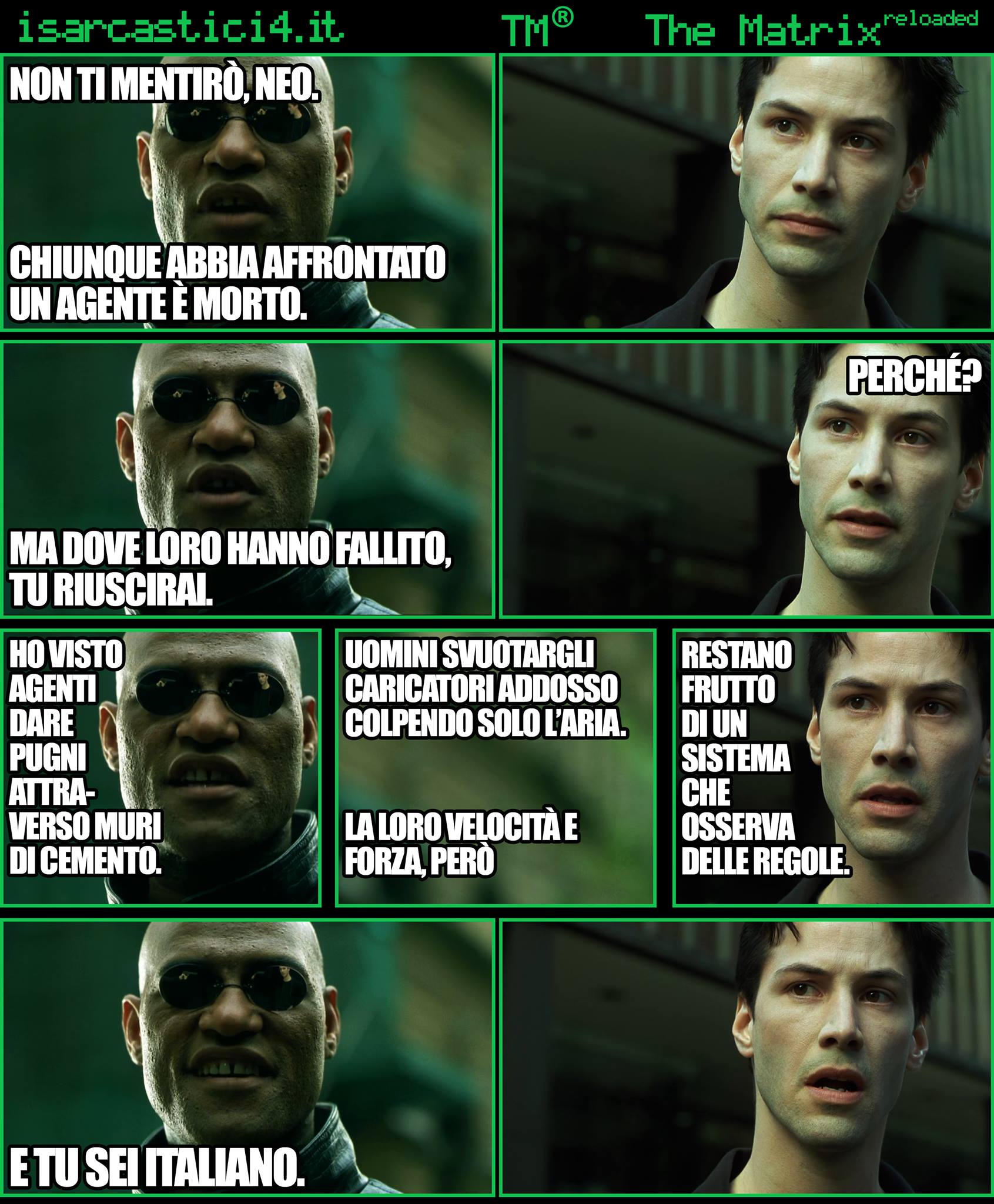 TMR - The Matrix Reloaded - La parodia a fumetti di Matrix