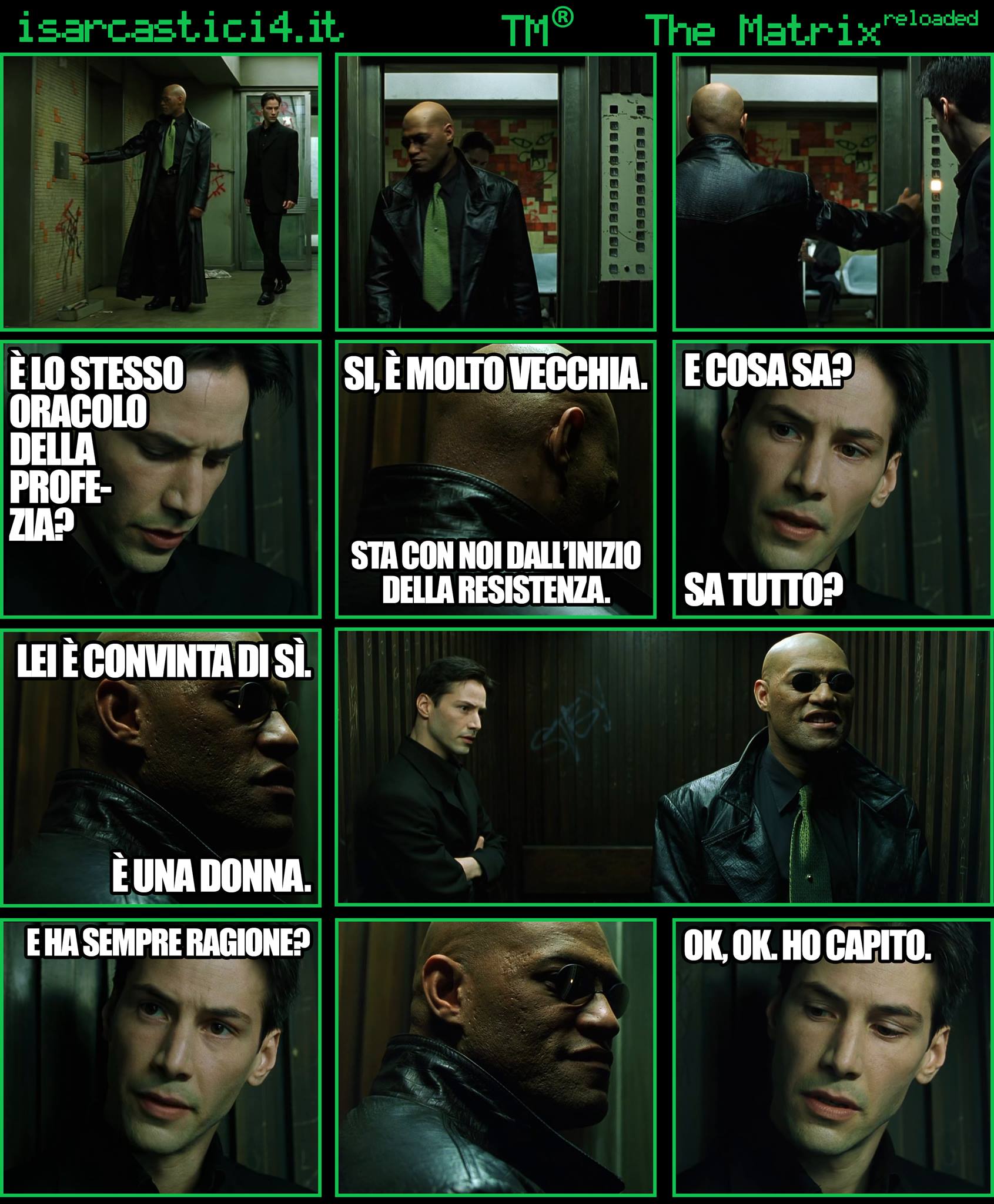 TMR - The Matrix Reloaded - La parodia a fumetti di Matrix