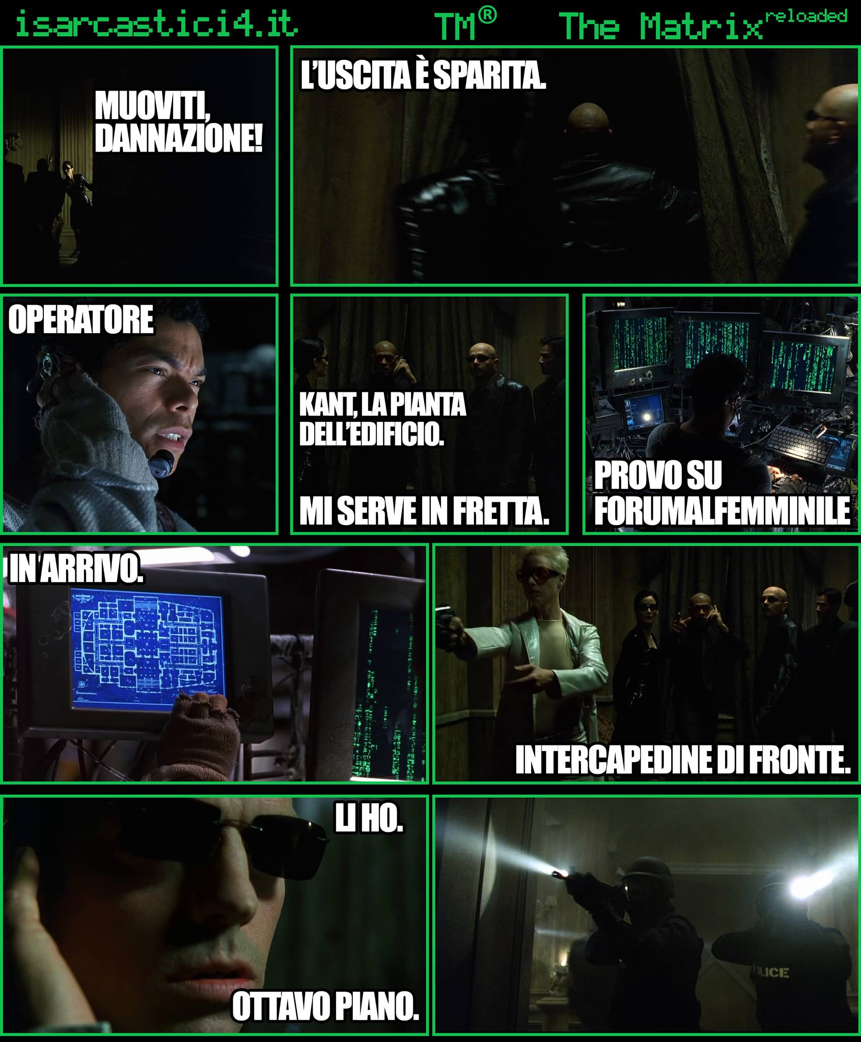 TMR - The Matrix Reloaded - La parodia a fumetti di Matrix