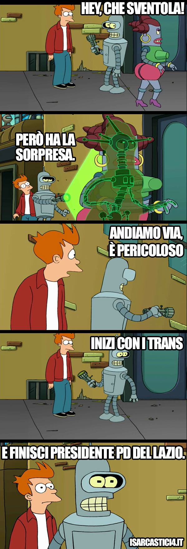 Futurama meme ita - Spirale discendente