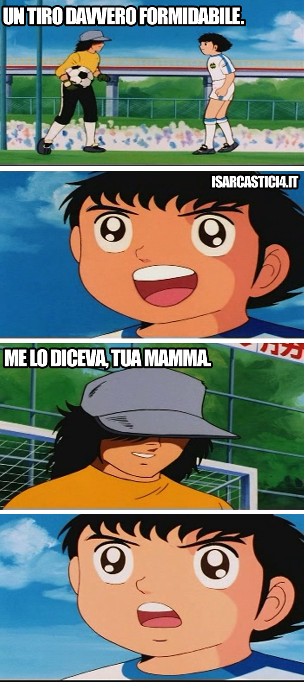 Holly & Benji, Capitan Tsubasa meme ita - Che tiro!