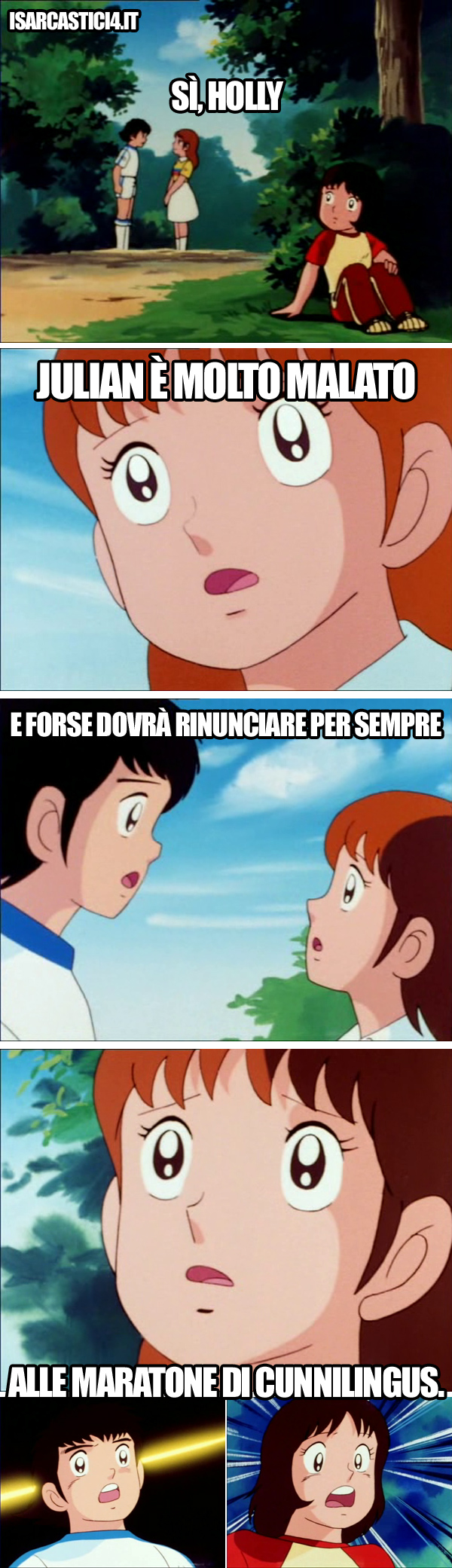 Holly & Benji, Capitan Tsubasa meme ita - Shock