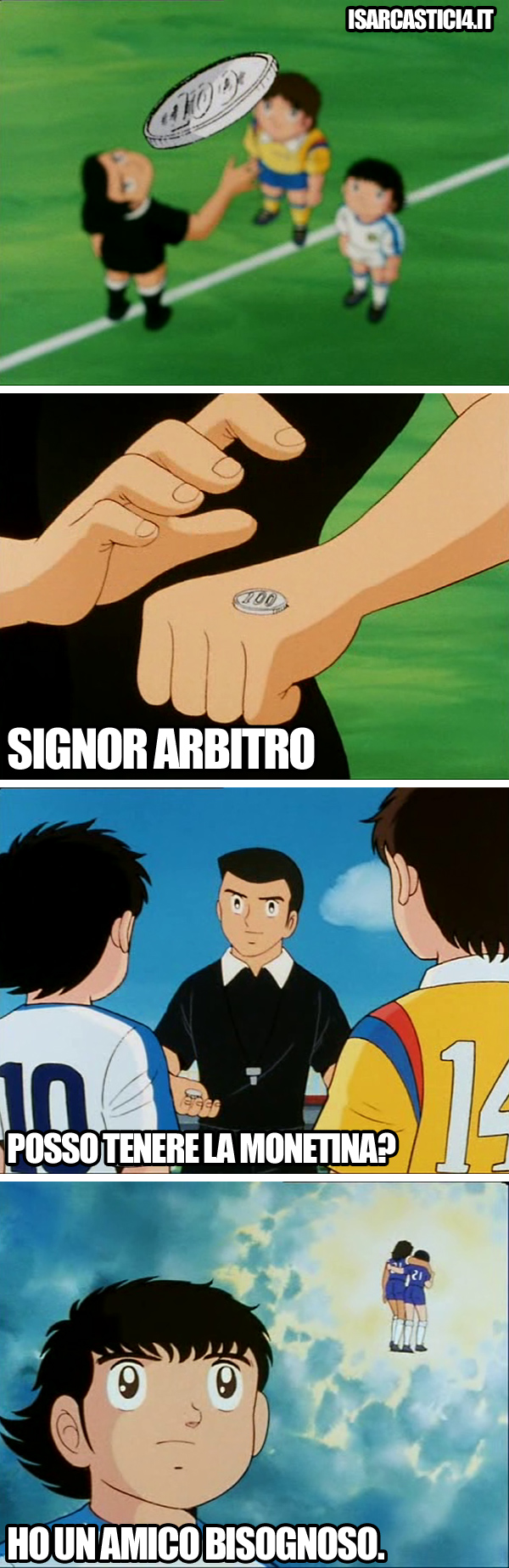 Holly & Benji, Capitan Tsubasa meme ita - Monetine