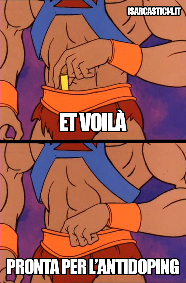 MOTU, Masters Of The Universe meme ita - He-Man e il controllo antidoping