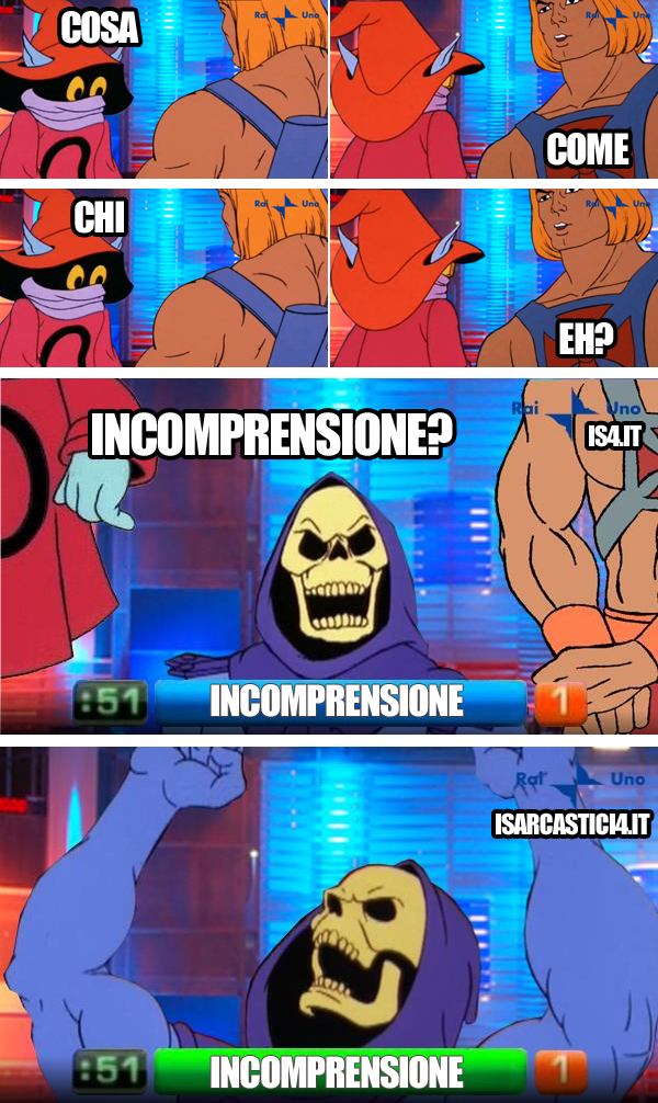 MOTU, Masters Of The Universe meme ita - Reazione a catena, l'intesa vincente