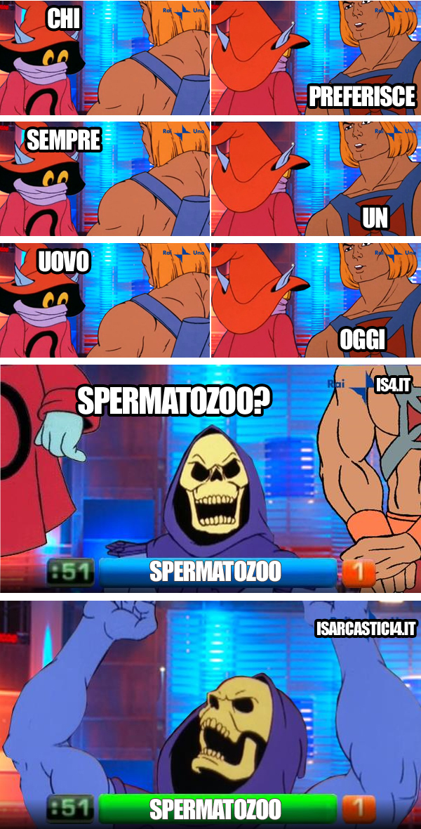 MOTU, Masters Of The Universe meme ita - Reazione catena, intesa vincente