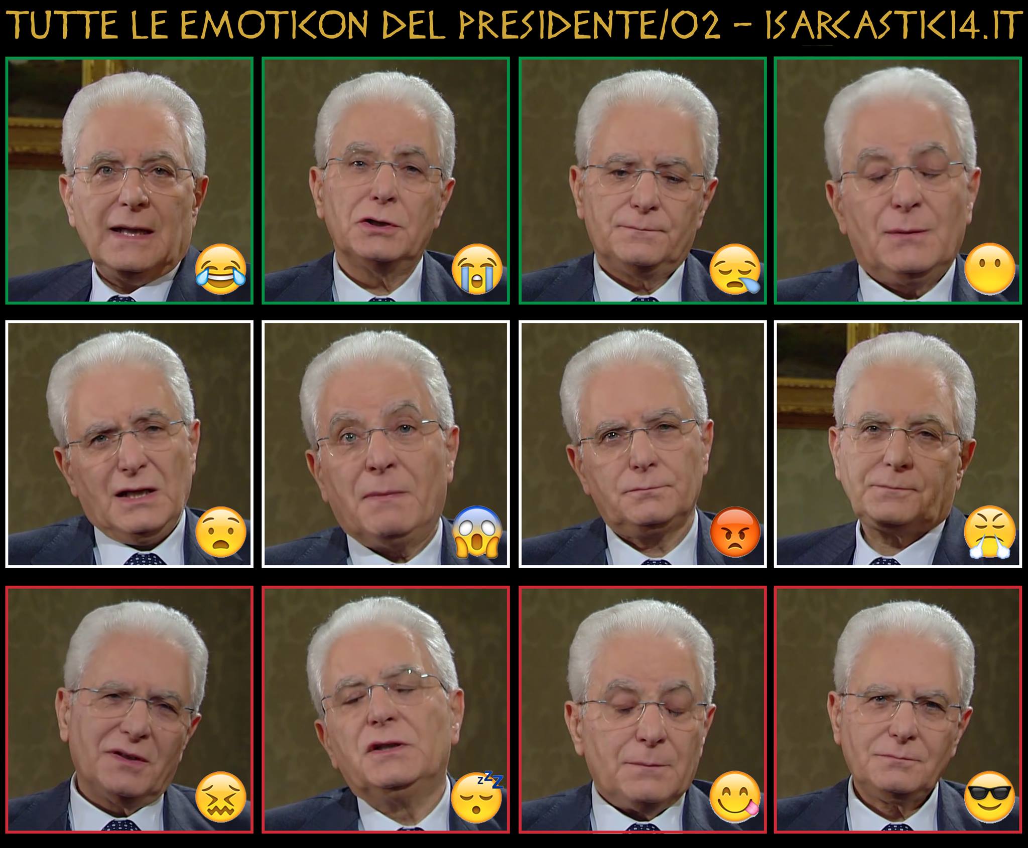 Tutte le emoticon del Presidente della Repubblica Mattarella - 01