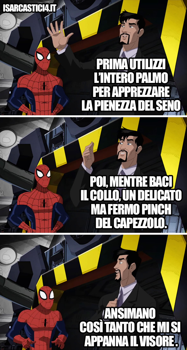 Ultimate Spider-Man animated series meme ita - I consigli di Tony