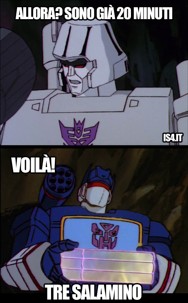 Transformers meme ita - C'è da aspettare 20 minuti