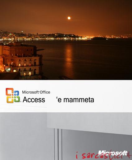 Microsoft Access - copertina napoletana
