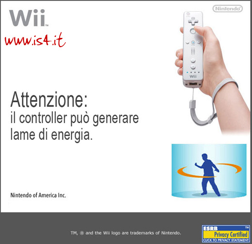 Wii safety screen